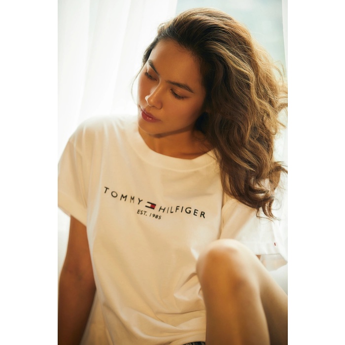 Áo thun nhập Hàn Tommy Tee Flag Logo Tshirt 1985