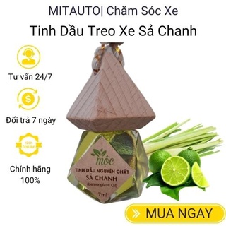 Tinh dầu treo xe ô tô mùi sả chanh thiên nhiên nguyên chất treo xe ô tô phòng ngủ khử mùi xe hơi 7ml MỘC Mitauto