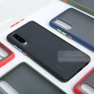 Ốp điện thoại acrylic cứng nhám trong suốt dạng giáp chống sốc cho Samsung Galaxy A20 A30 A50 A30S A50S M20