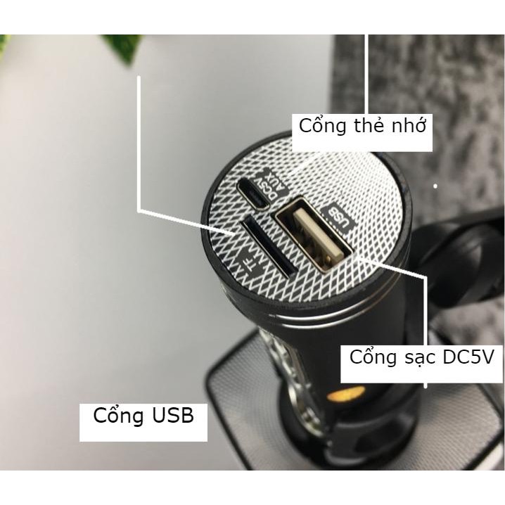 Loa cầm tay hát karaoke blutooth YS91, micro karaoke bluetooth hút giọng