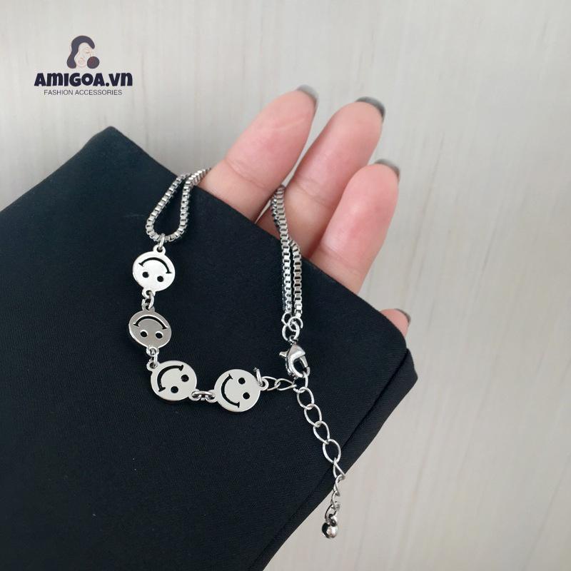 ✨✨Vòng Tay Mặt Cười Nữ Siêu Hot Phong Cách Châu Âu