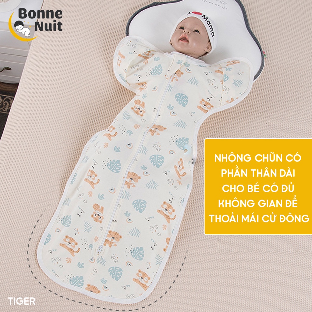 Nhộng chũn cho bé sơ sinh giúp bé ngủ ngon, giảm giật mình