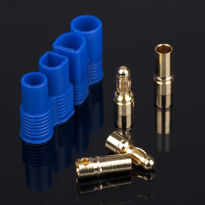 Set 5 Cặp Đầu Nối Phích Cắm Bắp Chuối EC2 EC3 EC5 EC8 2MM 3MM 5MM 8MM Cho Máy Bay Điều Khiển Từ Xa