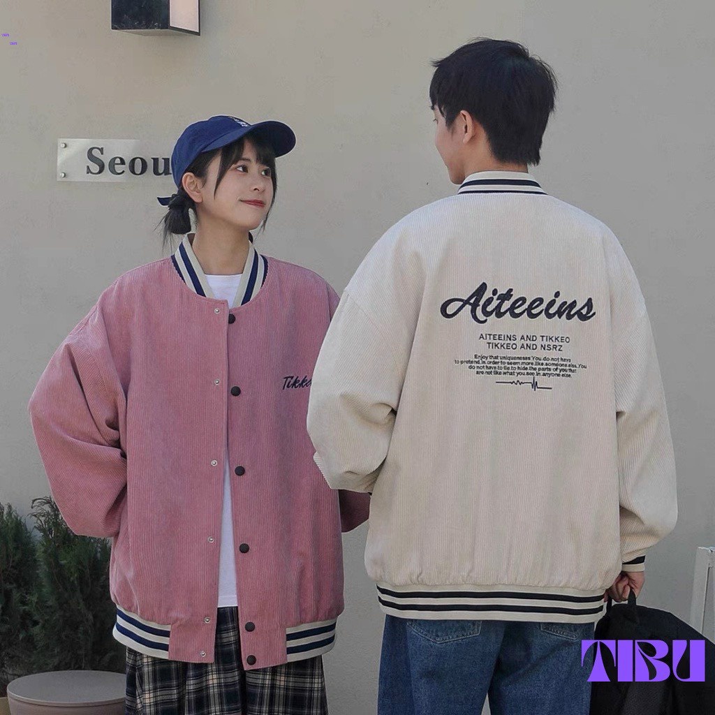 Áo Khoác BomBer Tikker Nhung 2 lớp logo thêu Tikker cao cấp 1kenz