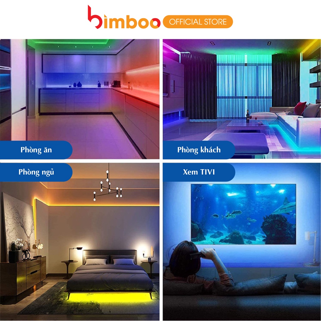 Đèn dây led RGB Bimboo