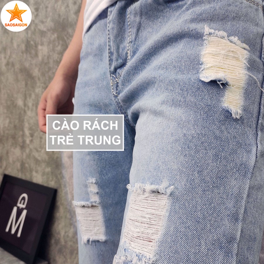 Quần short nam [ HÌNH THẬT ] jean đẹp chuẩn siêu bền SG416 Saosaigon | BigBuy360 - bigbuy360.vn