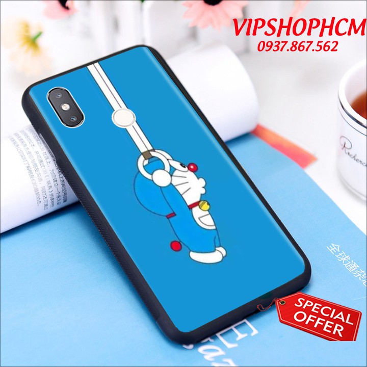 Ốp lưng Xiaomi Redmi Note 6 Pro/ 7/ 7 Pro/ 8/ 8 Pro Hình Doremon Nhảy Múa - viền TPU dẻo