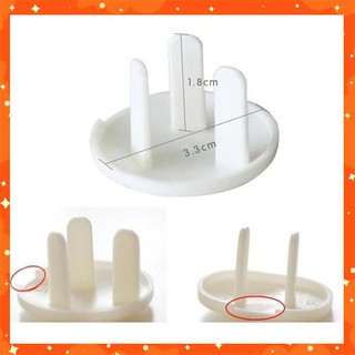 Sét 10 nút bịt ổ điện 3 chấu chống giật an toàn cho bé