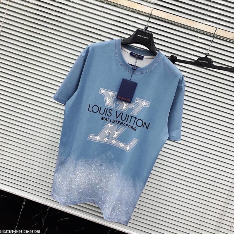 Áo phông nam nữ unisex LV form rộng loang không hot không lấy xiền