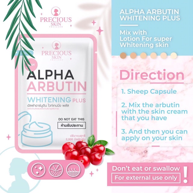 vỉ Alpha Arbutin Collagen Thái