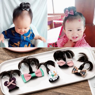 Kẹp tóc giả cây dừa cho bé iu