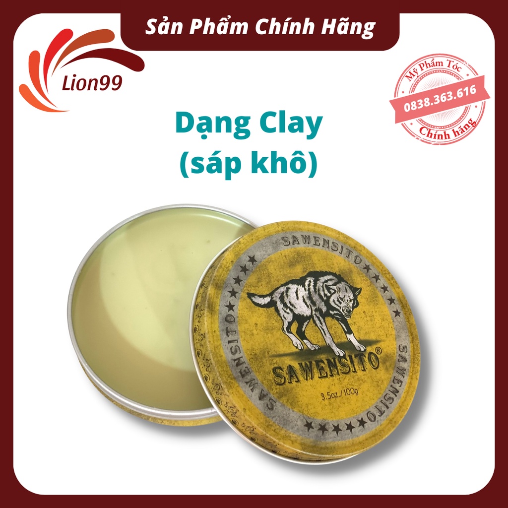 Sáp vuốt tóc nam tạo kiểu tóc SAWENSITO 100gr giữ nếp tóc bồng đẹp