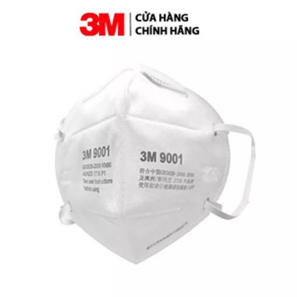 Khẩu trang y tế 3M-N95-9001 - 9002 - 8210 Đạt tiêu chuẩn châu âu chống bụi mịn phòng dịch thiết kế linh hoạt ôm sát mặt