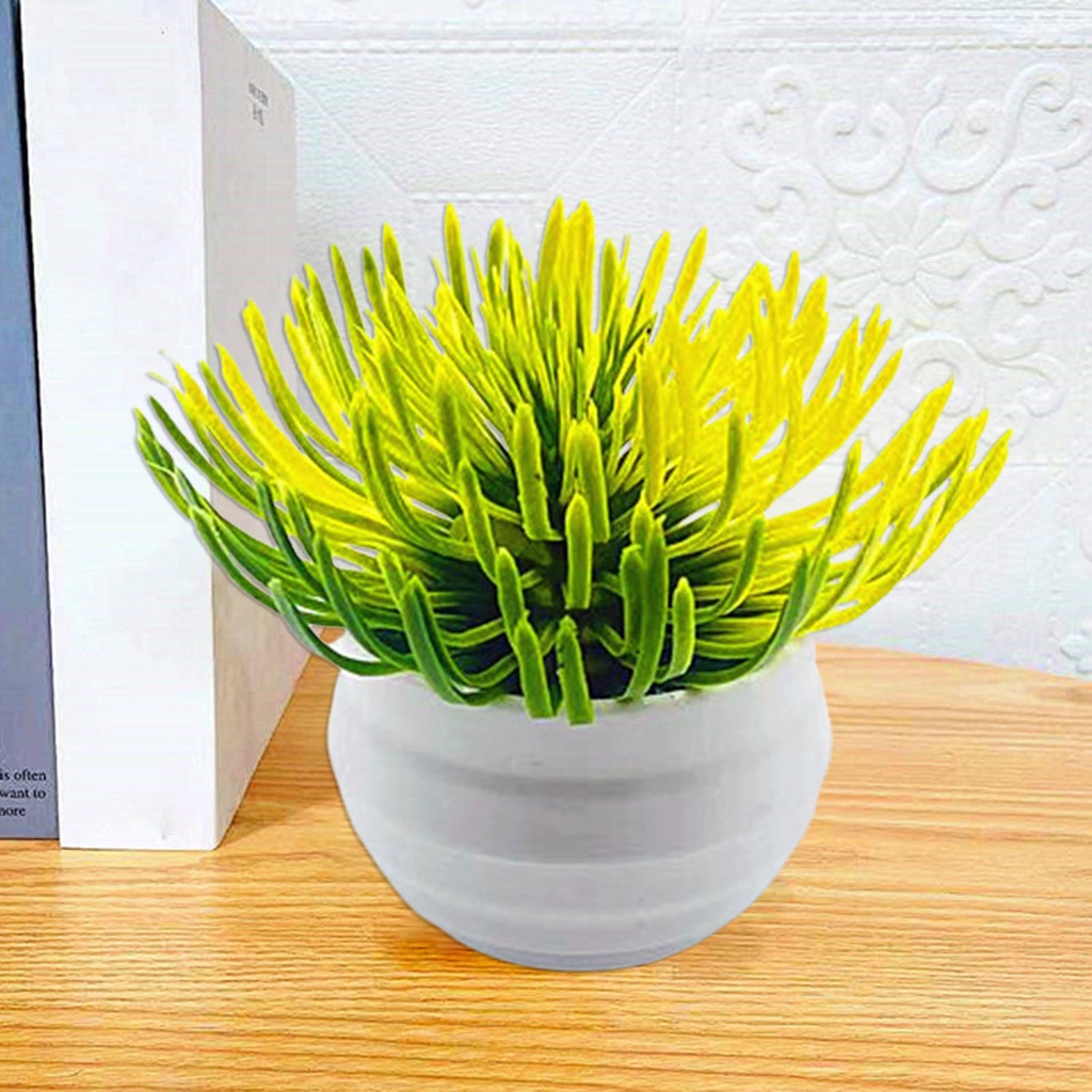 Chậu Cây Bonsai Nhân Tạo Bằng Nhựa Sống Động Để Bàn Trang Trí