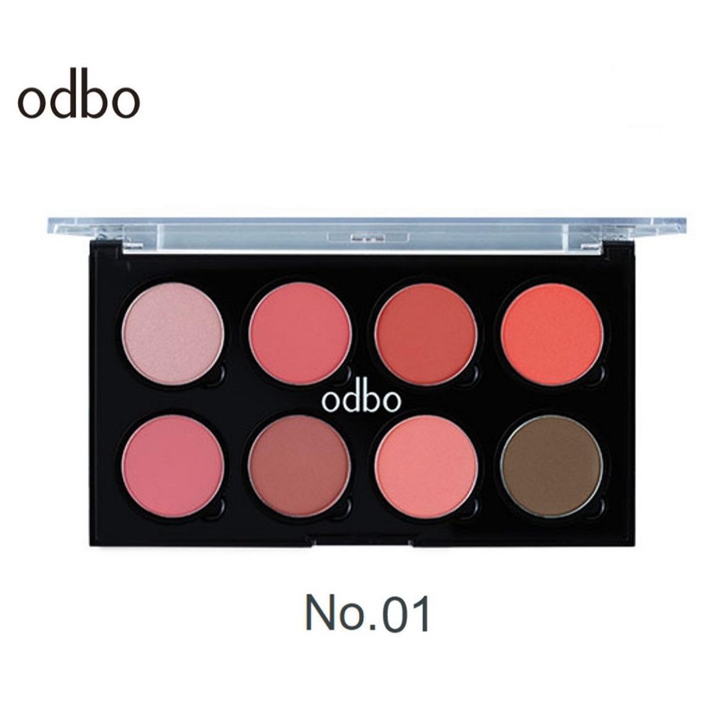 Phấn Má Hồng 8 ô ODBO Infinity Blusher Color Palette #1