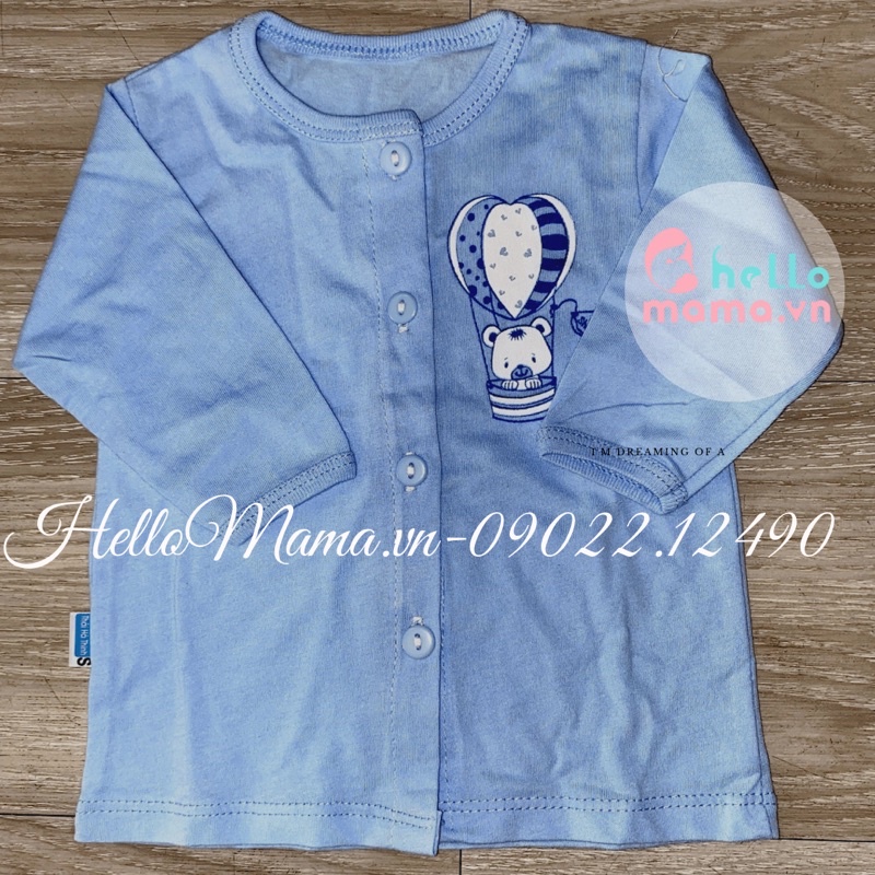 Áo sơ sinh dài tay, ngắn tay Thái Hà Thịnh 100% cotton mềm, mịn, mát