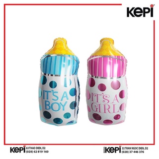 Bóng bay hình bình sữa /SPS Foil Balloon Milk Bottle 35cm Col Asst