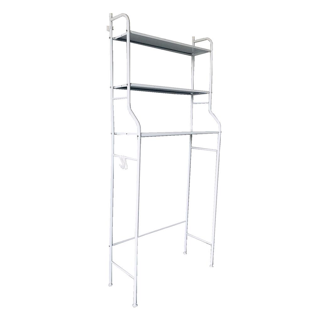 HomeBase ME LIVING Kệ để đồ bằng thép 3 tầng đặt trên máy giặt W70xH28xD157cm
