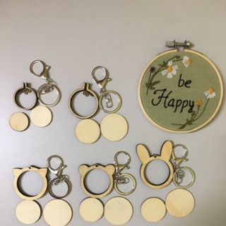 [Thanh lý] Móc khoá thêu diy/Khung mini