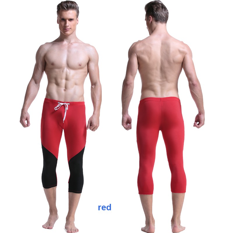 Quần bơi dài 3/4 dáng ôm nhiều màu cho nam | BigBuy360 - bigbuy360.vn