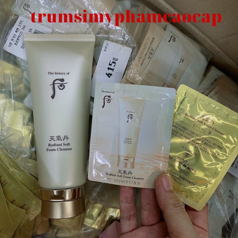 Sữa Rửa Mặt Tái Sinh Whoo Radiant Cleansing Foam date 2025