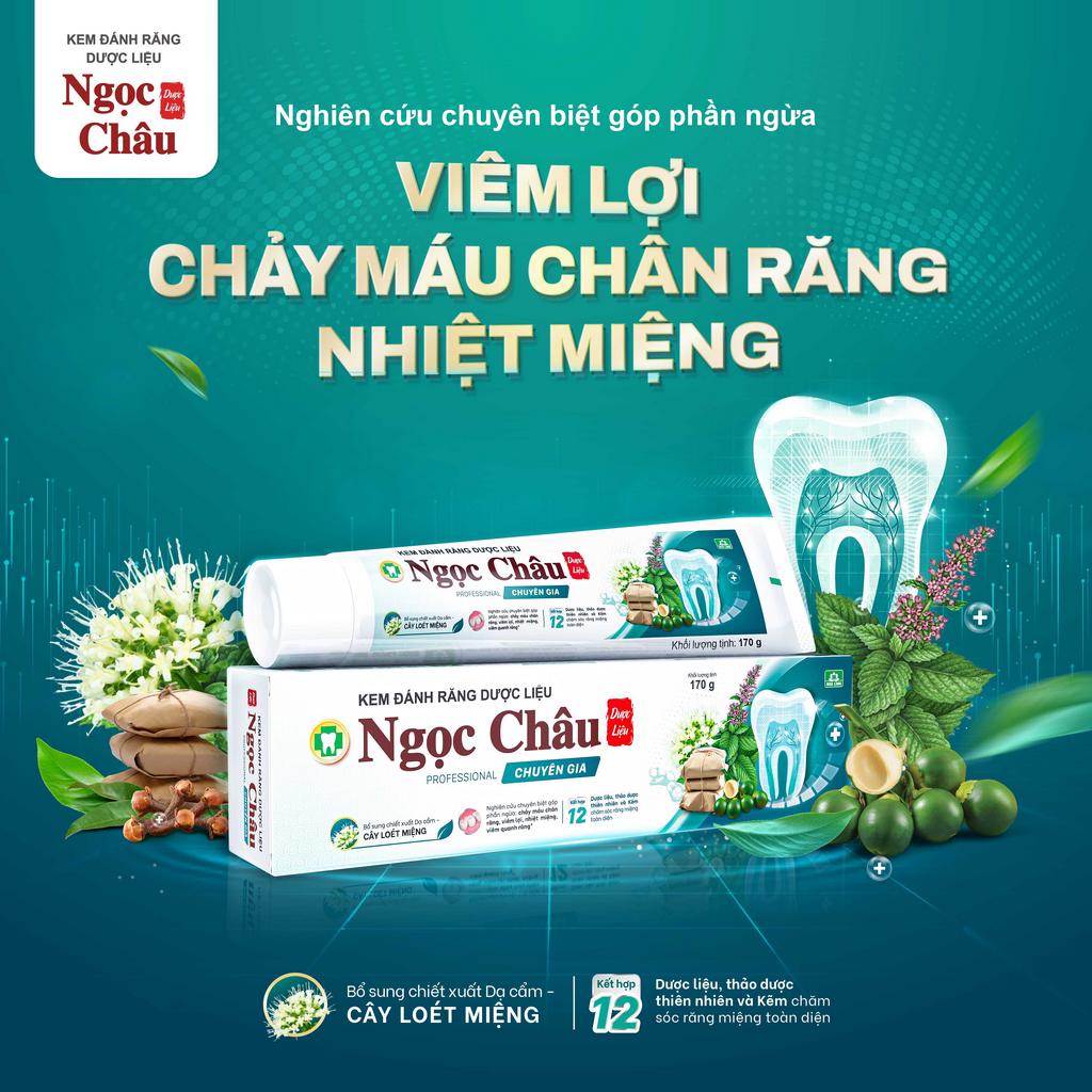 Kem đánh răng dược liệu Ngọc Châu Chuyên Gia 170g