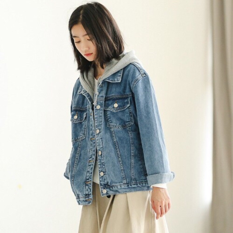 DENIM JACKET KÈM NÓN