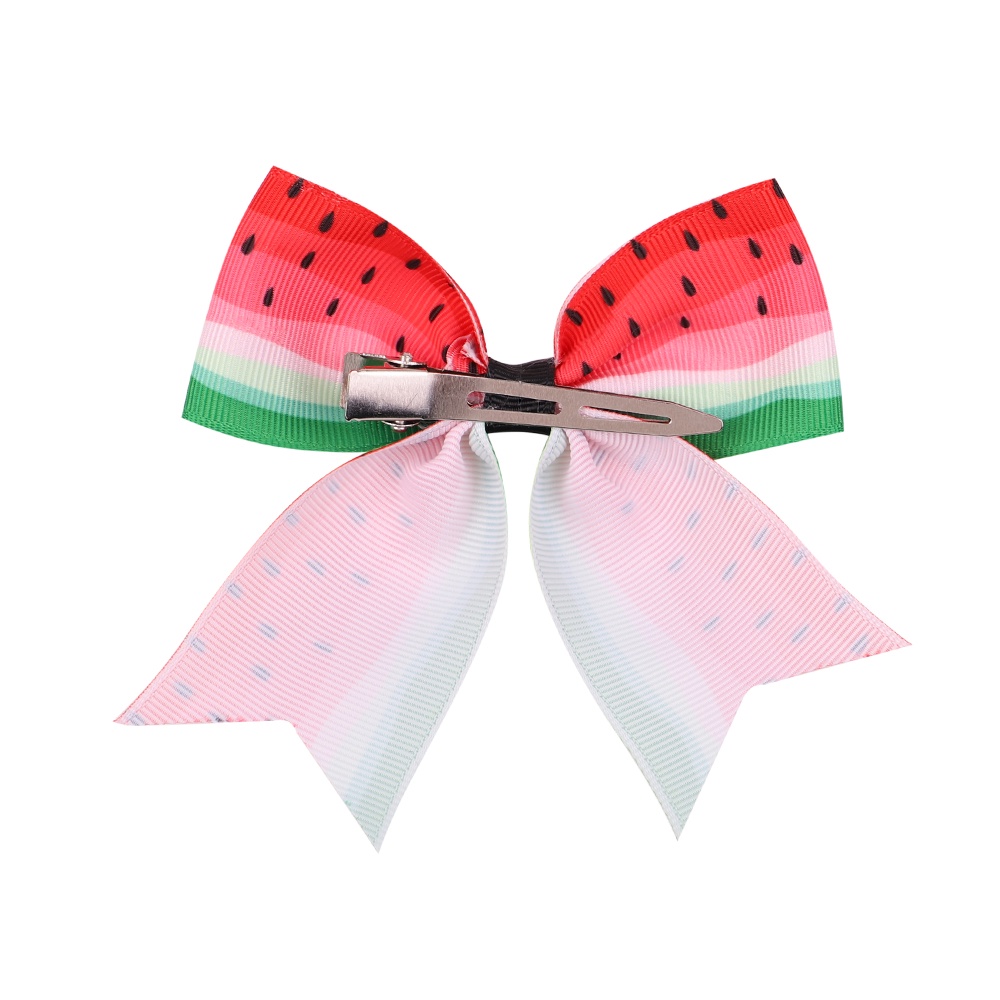 Kẹp tóc nơ lớn KIDSBOWS họa tiết dưa hấu dễ thương cho bé gái