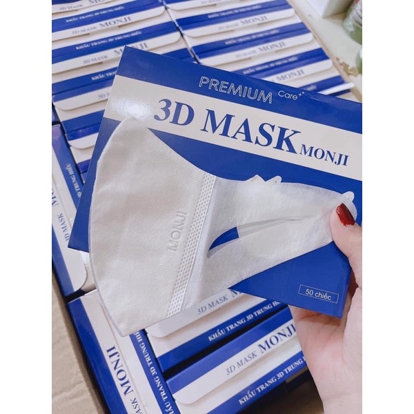 Hộp 50 chiếc Khẩu Trang 3D Mask Monji Kháng Khuẩn