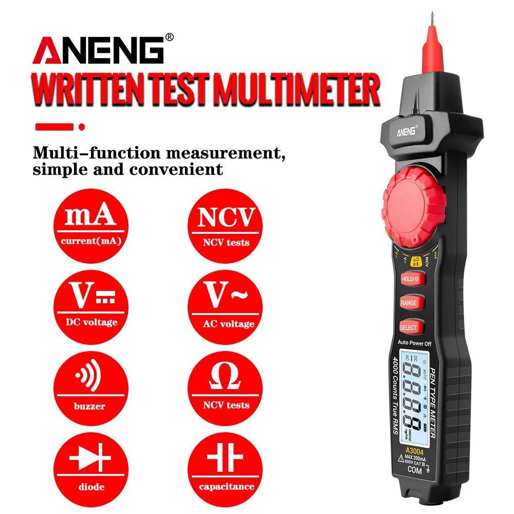 Đồng Hồ Vạn Năng Kỹ Thuật Số WTTLE Không Tiếp Xúc Điện Áp AC / DC Đếm 4000 Số Chuyên Nghiệp