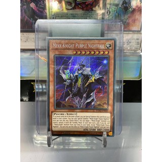 [ Dưa Hấu Yugioh ] Lá bài thẻ bài Mekk-Knight Purple Nightfall - Secret Rare - Tặng bọc bài nhựa bảo quản