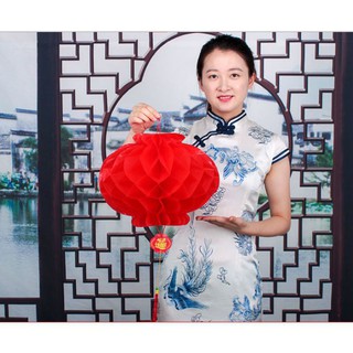 Đèn lồng đỏ Nilon trang trí tết