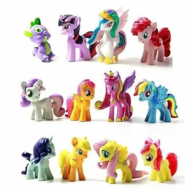 Set 12 Mô Hình Nhân Vật Phim Hoạt Hình Little Pony