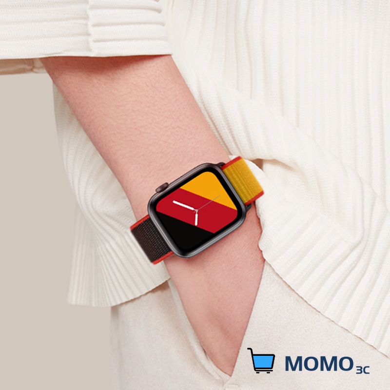 Dây đeo đồng hồ bằng nylon 45mm 44mm 40mm 42mm 41mm cho Apple Watch