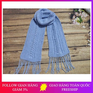 Khăn len đan tay hình bông lúa - Khăn len handmade