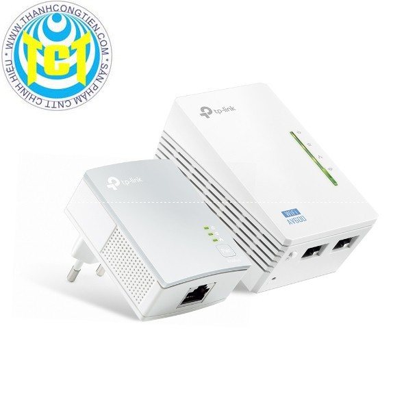 Bộ mở rộng Internet qua đường dây điện AV600 hỗ trợ Wi-Fi tốc độ 300Mbps TL-WPA4220 KIT
