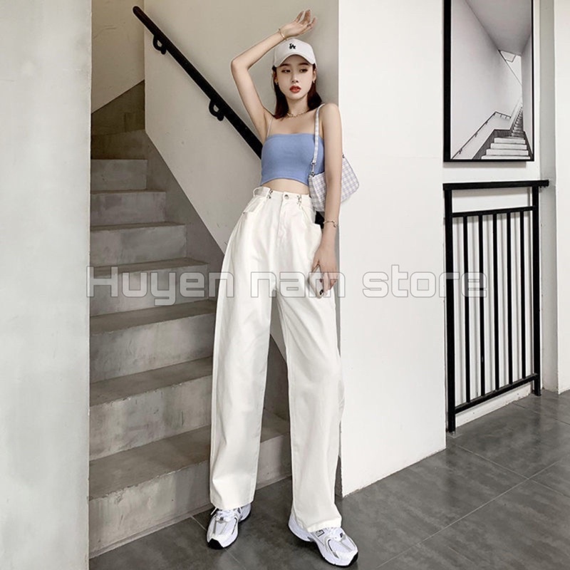 Quần jean ống rộng cài eo ulzzang cực hót