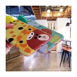 CASE ỐP LƯNG IPHONE 6/6S/7/8/X 6/7/8 PLUS SILICON GẤU LEO
