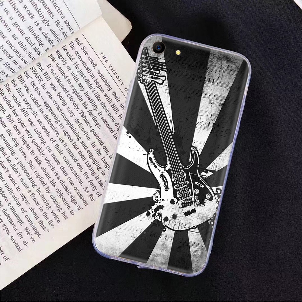 Ốp Điện Thoại Trong Suốt Hình Đàn Guitar Cho iPhone 5S 8 XR 6S 11 5 6 7 Pro Max SE Plus
