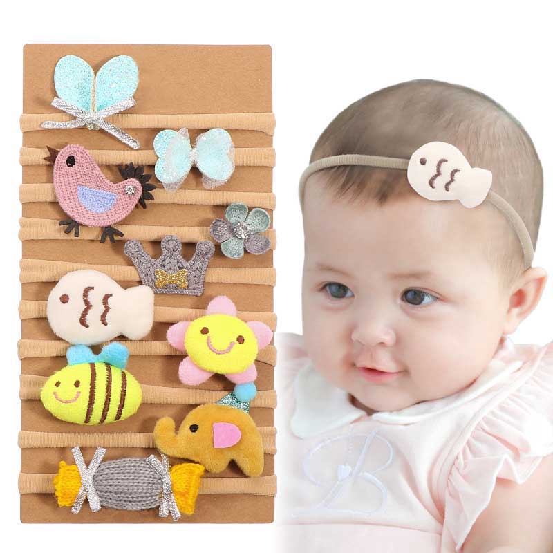 Set 10 băng đô xinh xắn dành cho bé gái
