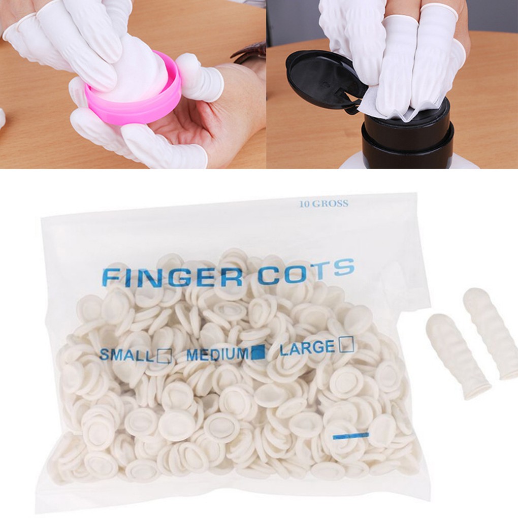 Set 100 bịt bảo vệ ngón tay cao su chống trượt tiện lợi