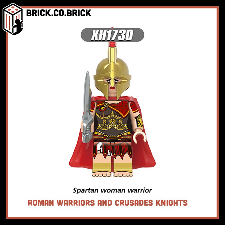 Lego Lính Roman Warrior và Crusades Knights Mô Hình Đồ Chơi Lắp Ráp Minifigure Lính Trung Cổ Chiến Binh La Mã X0316