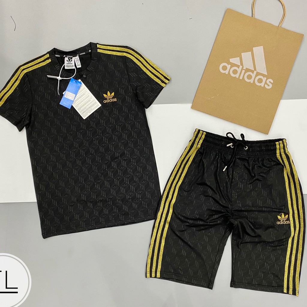 Bộ hè nam das  3 vạch vân chìm truyền thống với màu đen cơ bản,bộ thể thao phù hợp với mọi lứa tuổi, bộ cộc nam 2021 | BigBuy360 - bigbuy360.vn