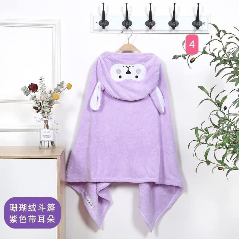 Khăn Tắm Cho Bé, Khăn Choàng Tắm Có Mũ, Áo Choàng Tắm Cho Bé Đi Biển