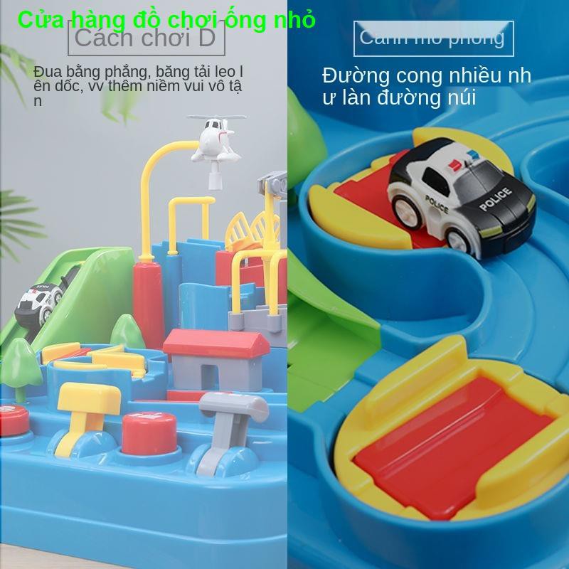 Đường đua ô tô trẻ em mạo hiểm đột phá bé trai và gái 3-6 tuổi đồ chơi trượt bãi đậu xe Douyin net người nổi tiếng1