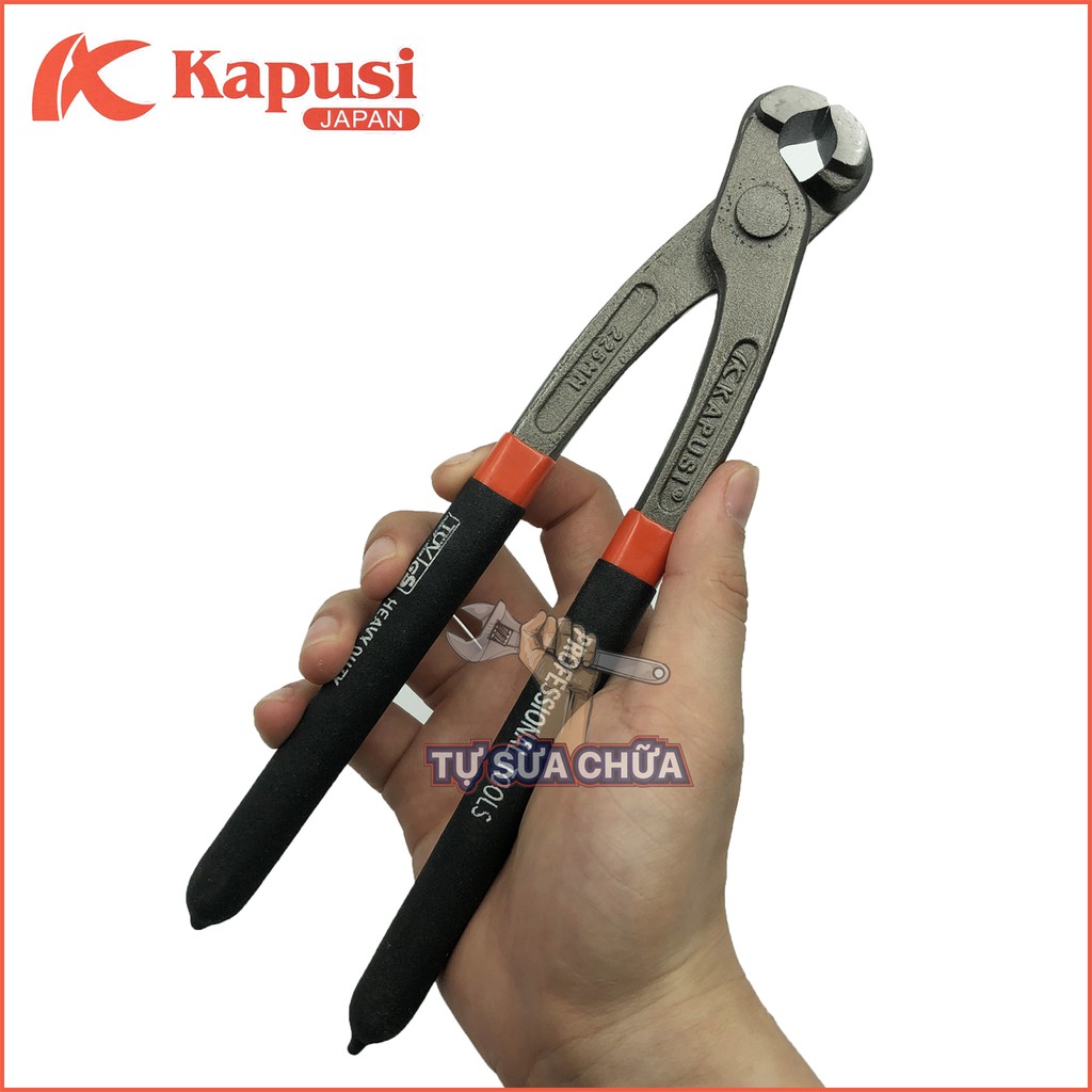 Kìm nhổ cắt đinh Nhật Kapusi dài 225mm - Kìm càng cua