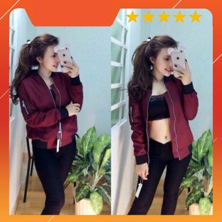 Áo khoác Bomber Kaki cho cặp đôi siêu chất