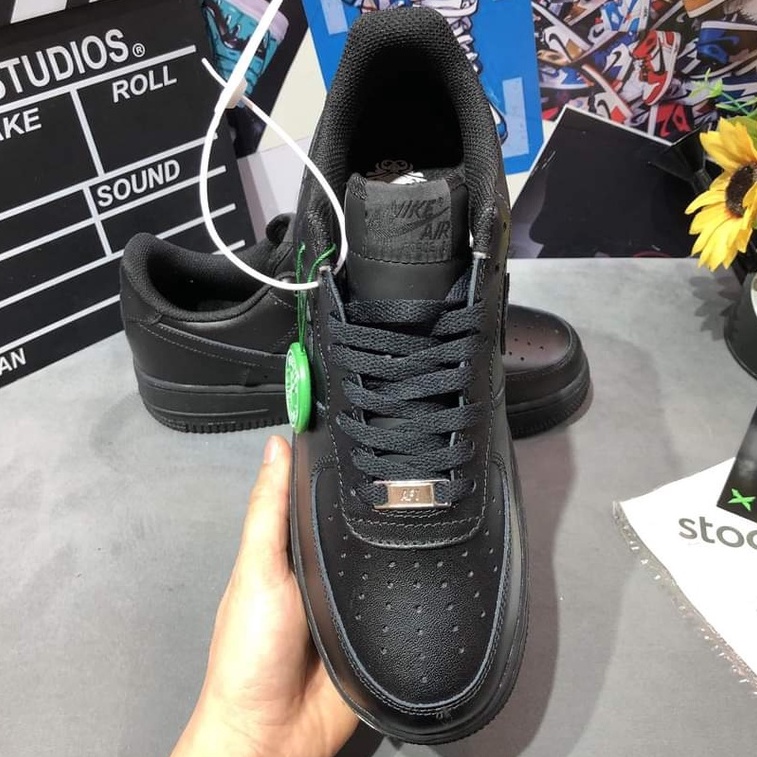 GIÀY THỂ THAO SNEAKER NAM NỮ AIR FOCRE 1 ALL BLACK, AF1 FULL ĐEN CỰC HOT