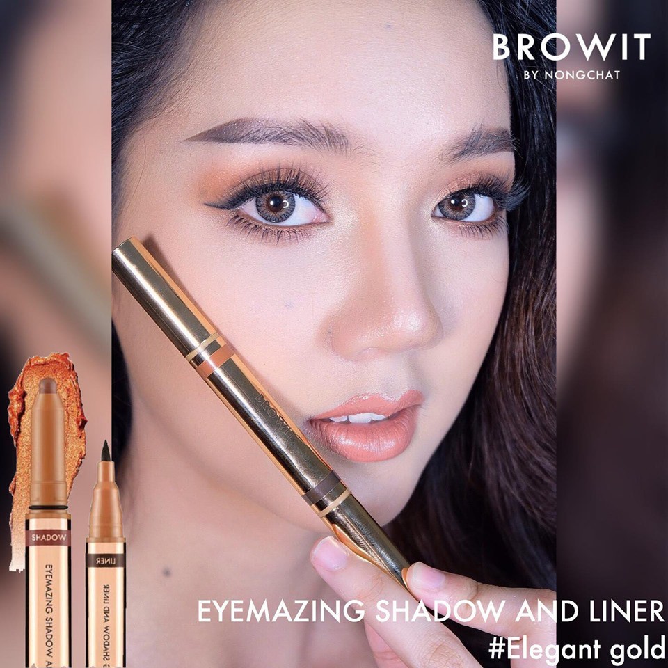 Bút Sáp và Kẻ Mắt 2in1 Chống Thấm Nước Browit Eyemazing Shadow and Liner 0.85ml + 0.6g | BigBuy360 - bigbuy360.vn