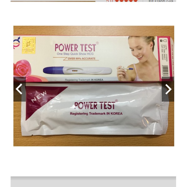 Bút Thử Thai Dùng Một Lần Power Test